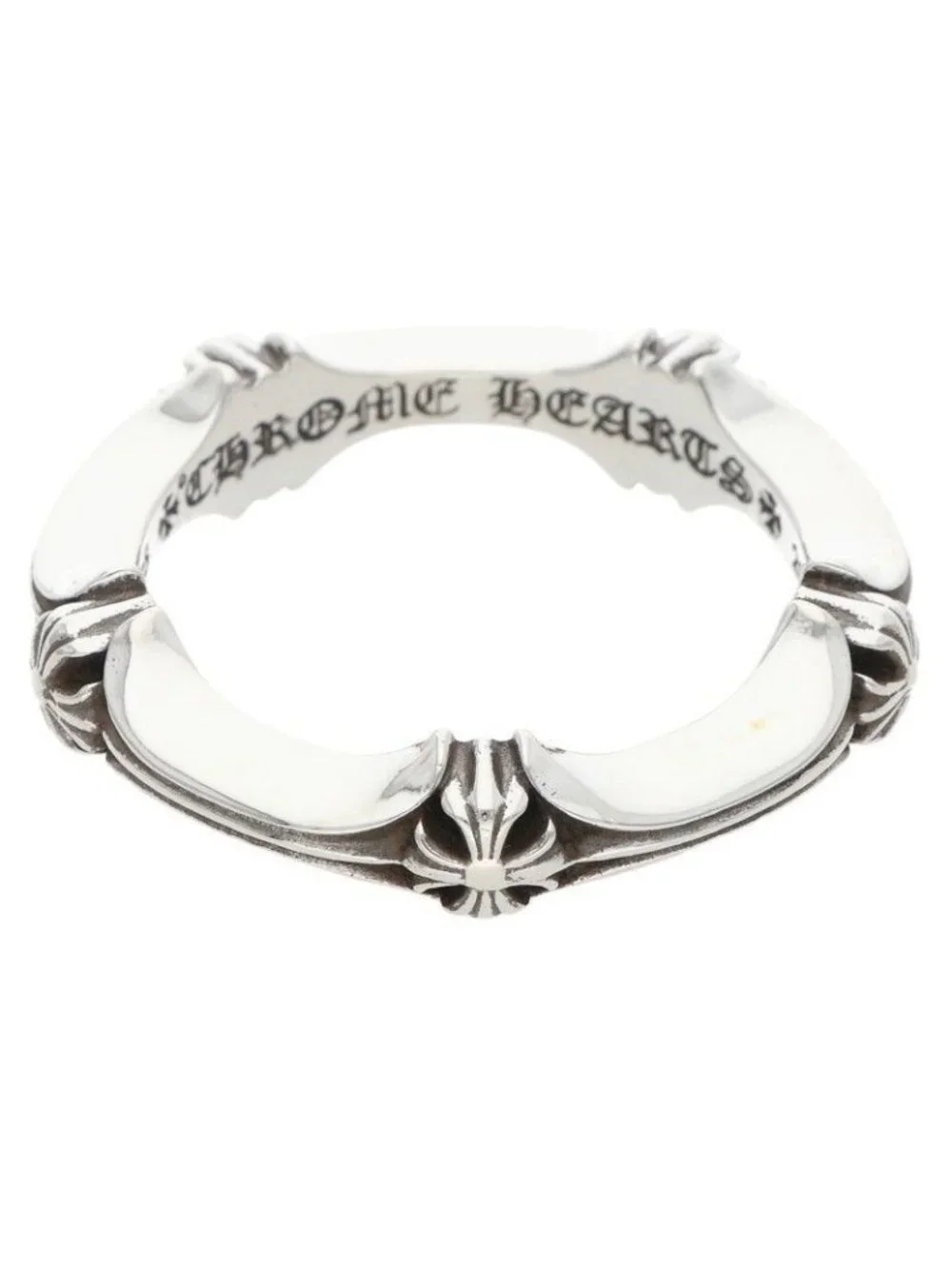 Chrome Hearts Plus and Bone Ring and Silver